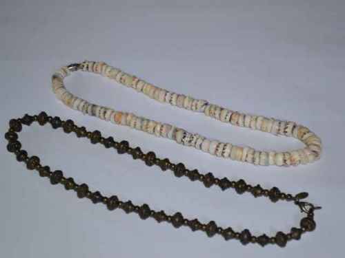 Miglio Designer Jewelry Necklace & Puka Shell Necklace