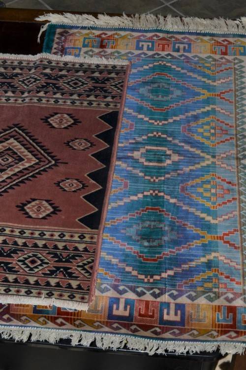 2 X Rugs  (Possibly silk)