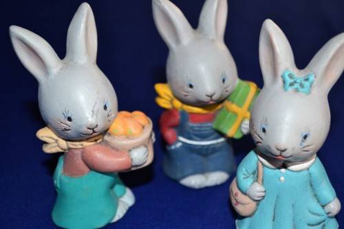 Set of three Bunny Models