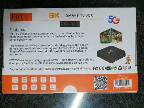 Smart Tv Box 6k including Wireless Mini Backlit Keyboard
