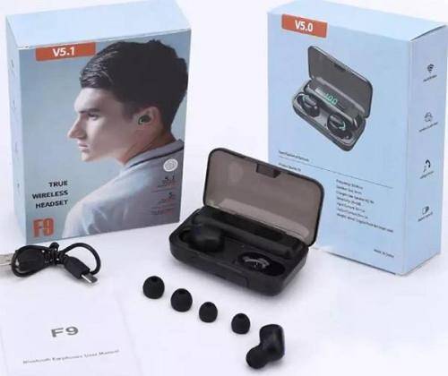 True Wireless Headset Earbuds with built-in Power Bank