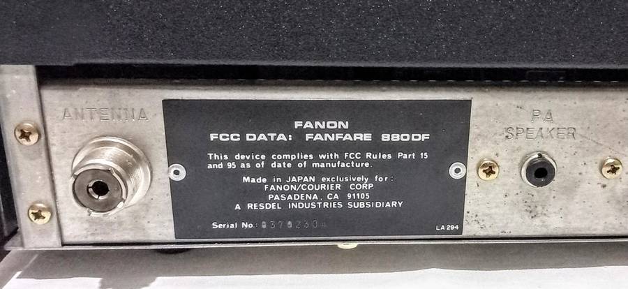 Fanon Fanfare 880DF, 40 Channel Citizens Band Radio Transceiver.