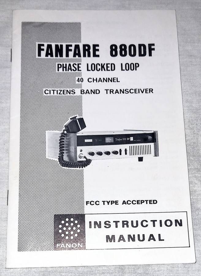 Fanon Fanfare 880DF, 40 Channel Citizens Band Radio Transceiver.