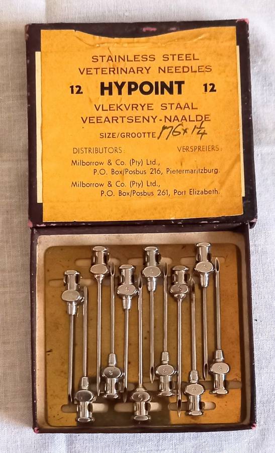 Vintage Stainless Steel Veterinary Needles