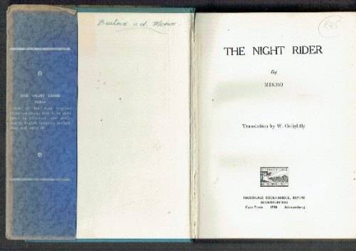 The Night Rider - Mikro - 1950 - English version of Ruiter in die Nag