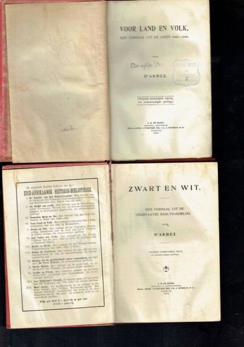 Zuid-Afrikaanse Historie Bibliotheek - D'Arbez  Stel 1 tot 13 van 1915 -1921 - Volle eerste reeks
