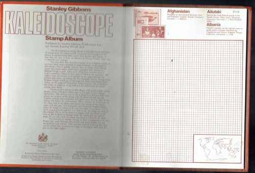 Stanley Gibbons Kaleidoscope Stamp Album plus starter pack of of 100 stamps