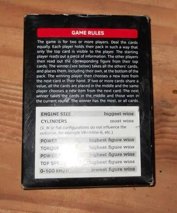 Set of CAR Magazine Trump cards - SUPER Bakkies ( Trading Cards)