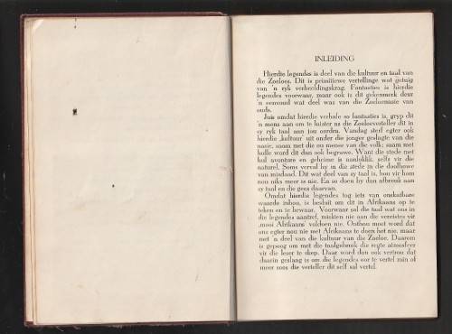 Towerbeelde by die aandvuur - Pieter E Erasmus - (50`s druk?) - Skaars Zoeloe legendes en verhale