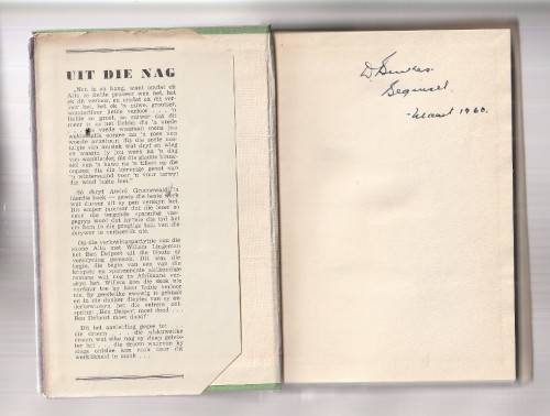 Uit die nag - Andre Groenewald - 1960 - Spanningsverhaal