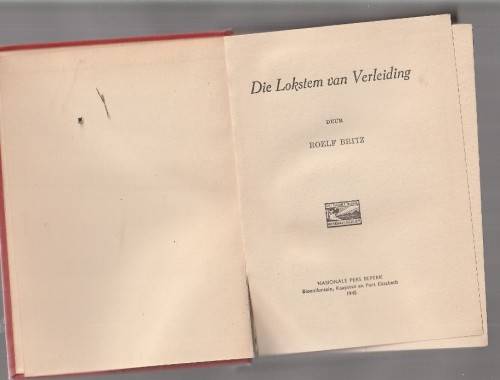 Die lokstem van verleiding - Roelf Britz - 1945 - Avontuur roman