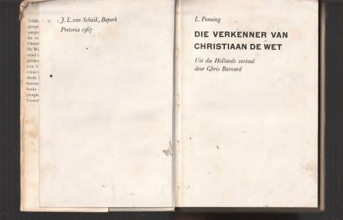 Die verkenner van Christiaan de Wet - Lou Penning - Wessels reeks 3 - Boereoorlog