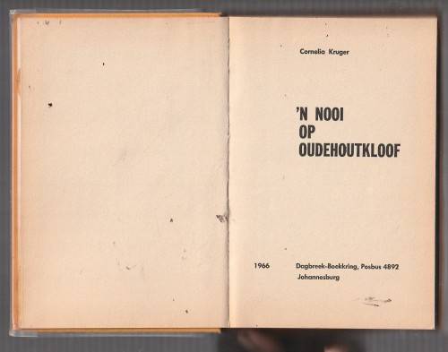 n Nooi op Oudehoutkloof - Cornelia Kruger - Roman (K2)