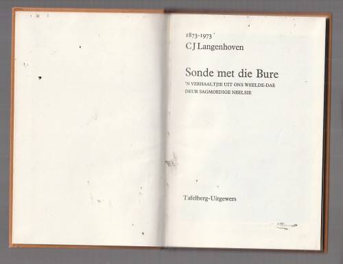 Sonde met die Bure - CJ Langenhoven - vertellinge met humor (1973) (K2)