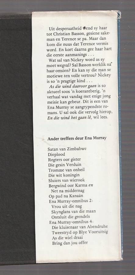 As die wind daaroor gaan - Ena Murray - (c3) - Roman