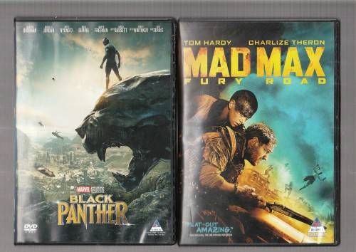 Lot of 5 DVD`s - Inception - Fish called Wanda - Hornets nest - Mad Max - Black Panther