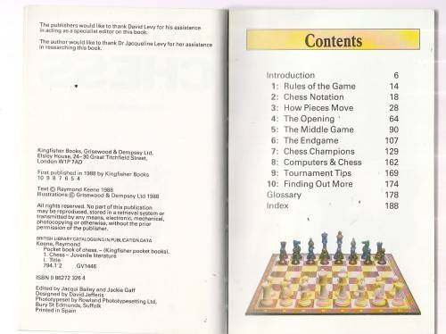Pocket Chess - Raymond Keene - Hand book for the enthusiast (a2)