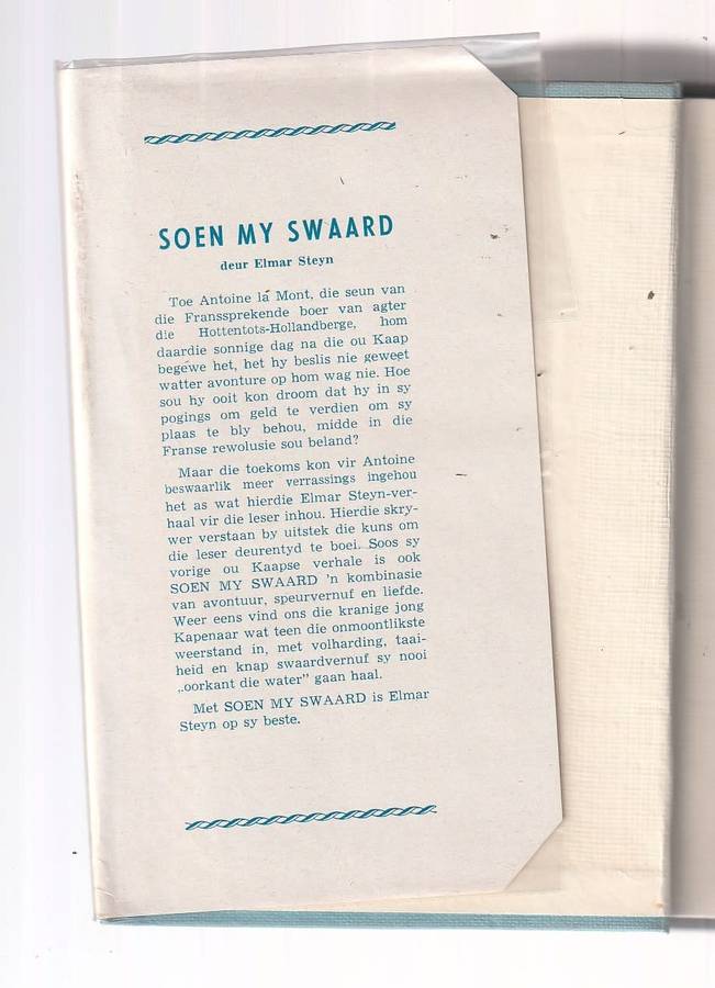 Soen my Swaard - Elmar Steyn ((b10) - Ou Kaapse verhaal