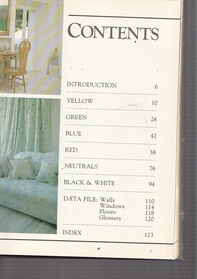 Colour your Home - Mary Gilliatt (a) Coffee table size book with plenty colour pictures