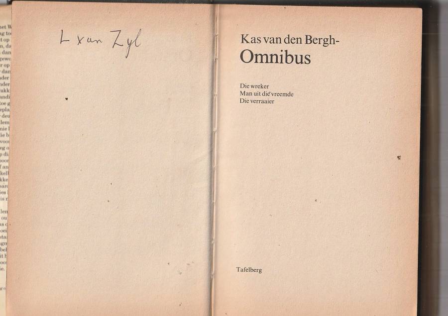Kas van den Bergh Omnibus (b) - Wreker / Man uit die vreemde / Veraaier
