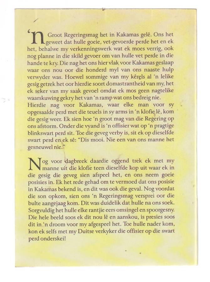 Agter die skerms met die Rebelle - Kalahari Mac - Nr 3 - Mac se verdere avonture