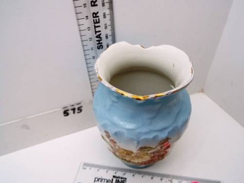 ANTIQUE - VERY RARE - Hand Painted Porcelain Vase - 1860