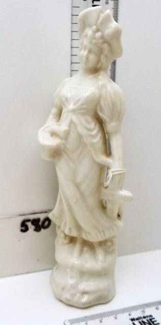 VINTAGE White Porcelain Figurine of a Lady