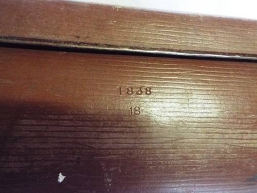 VINTAGE Brown Cardboard Suitcase WITH KEY