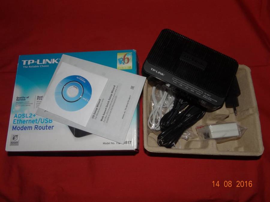 TP-Link TD-8817 ADSL2+ modem/router