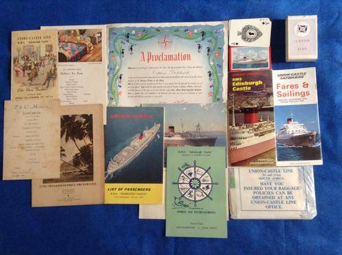 UNION CASTLE/SAFMARINE Memorabilia