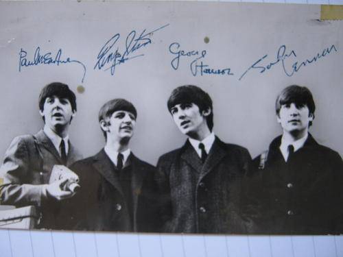 Rare Autographed photo of the Beatles