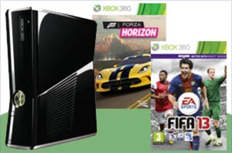 Xbox 360 + 2 CONTROLLERS + FIFA 13 + FORZA 4 NEW IN BOX