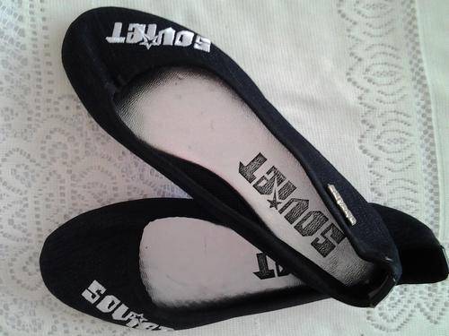 soviet black denim pumps size3