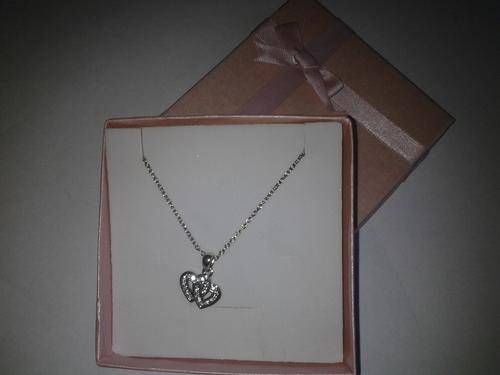 Touch of silver heart necklace