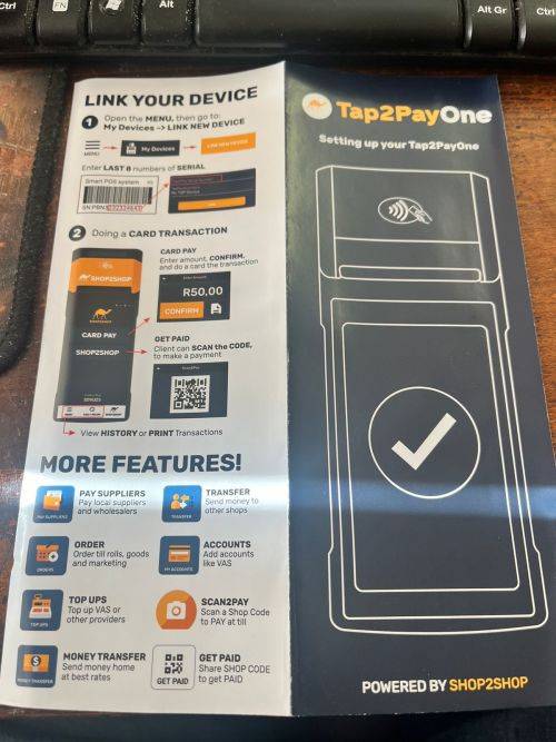 Tap 2 Pay Card Machine P2