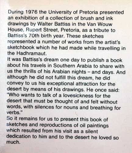Battiss in the Hadramaut - Sketches of Southern Arabia -- Murray and Elzabe Schoonraad