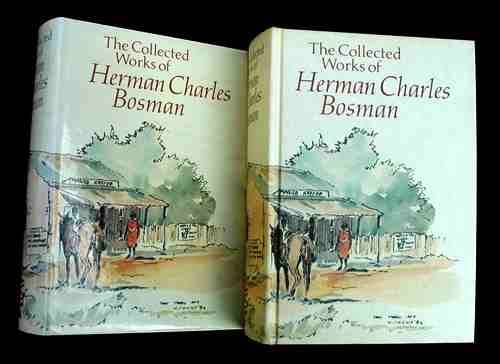 Illustration of the dust wrapper repeated on the boards of thew book