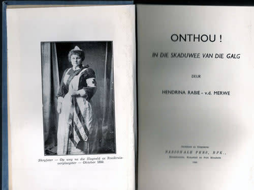 IN DIE SKADUWEE VAN DIE GALG -- Hendrina Rabie - v.d. Merwe