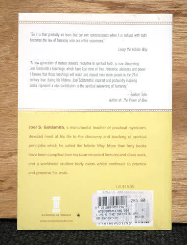 LIVING THE INFINITE WAY - Joel Goldsmith