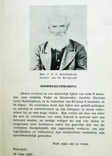 Die Gemeente Redelinghuys Half-Eeufees Gedenkboek 1906 - 1956 -- Ds. J.A. Scholtz
