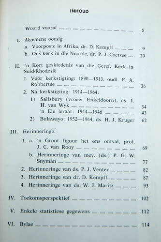 Gedenkalbum van die Gereformeerde Kerk in Suid-Rhodesie (1914-1964)