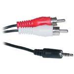 3.5mm Stereo to 2 x RCA Male - 1.5M Cable