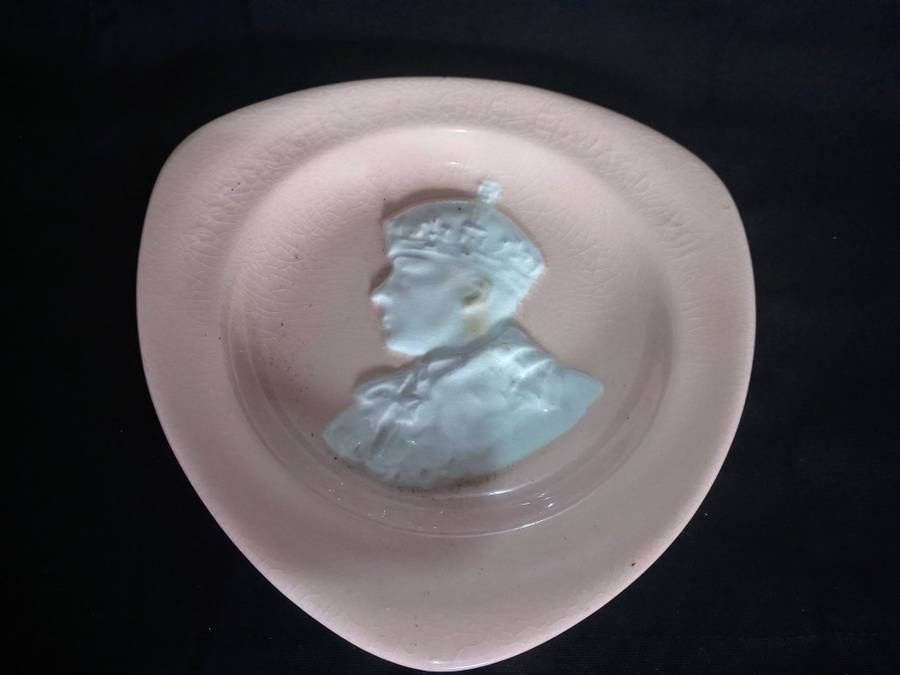 Ashtray- 1937 King Edward VIII Embossed Coronation Ashtray