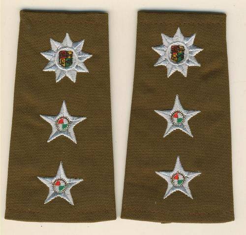 (4247) SHOULDER RANK PAIR - SANDF - Army - Colonel 1996 to 2002 - Field Dress - ORIGINAL!!