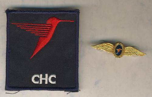 (0455) AVIATION - SA CHC Helicopters Pilot Wing & Patch - Obsolete - ORIGINAL!!