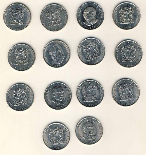 F1013 - LOT OF 14 RSA Nickel R1 Coins - Various Dates & Conditions