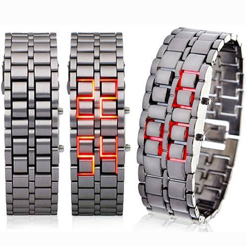 IRON Faceless Red LED Watch Latest Design