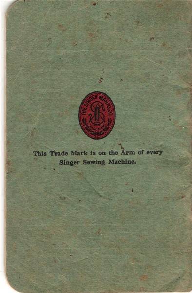 Instructions for using Singer Sewing Machines Class No. 201K