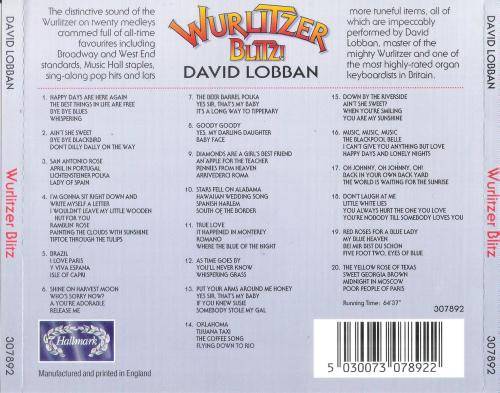 WurliTzer BliTz! - David Lobban [CD]