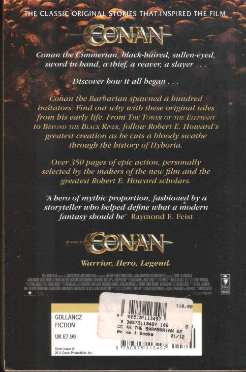 Conan the Barbarian by Robert E. Howard (398 pgs.) [Paperback]